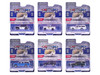 Hot Pursuit Series 46 Set of 6 Police Cars 1/64 Diecast Model Cars Greenlight 43040SET