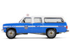 1990 Chevrolet Suburban K2500 Scottsdale NYPD New York City Police Department Blue with White Top Hot Pursuit Series 46 1/64 Diecast Model Car Greenlight 43040D