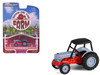 1952 Ford 8N Tractor Red and Gray with Black Canopy Down on the Farm Series 10 1/64 Diecast Model Greenlight 48100A