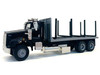 Kenworth T800 Stake Bed Truck Black 1/87 (HO) Plastic Model Car Promotex 006602BK