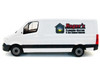 Mercedes Benz Sprinter Van White Roger s Plumbing Heating & Air Conditioning 1/87 (HO) Plastic Model Car by Promotex 006607W