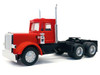 Peterbilt Short Day Cab with Updated Grill Red 1/87 (HO) Plastic Model Car Promotex 015285R