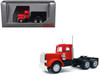 Peterbilt Short Day Cab with Updated Grill Red 1/87 (HO) Plastic Model Car Promotex 015285R
