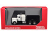 Peterbilt Sleeper Cab White 1/87 (HO) Plastic Model Car Promotex 025232W