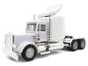 Peterbilt Sleeper Cab with Chrome Chassis White 1/87 (HO) Plastic Model Car Promotex 035232W