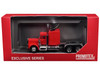 Peterbilt Sleeper Cab with Chrome Chassis Red 1/87 (HO) Plastic Model Car Promotex 035233R