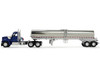 Kenworth W990 Day Cab with Walker Food Grade Tank Trailer Viper Blue 1/64 Diecast Model DCP/First Gear 60-2094