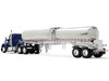 Kenworth W990 Day Cab with Walker Food Grade Tank Trailer Viper Blue 1/64 Diecast Model DCP/First Gear 60-2094