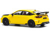 Honda Civic Type R FL5 Yellow with Carbon Hood 1/64 Diecast Model Car Pop Race PR640062