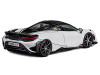 McLaren 765LT White with Black Top and Extra Wheels 1/64 Diecast Model Car CM Model CM64-765LT-21