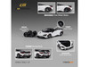 McLaren 765LT White with Black Top and Extra Wheels 1/64 Diecast Model Car CM Model CM64-765LT-21