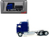 Kenworth K100 with 1 Bar Grill and X-Long Chrome Chassis Blue 1/87 (HO) Plastic Model Car Promotex 035260BL