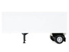 27ft Single Axle Trailer No Converter Dolly White 1/87 (HO) Plastic Model Promotex 005273W