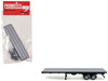 40ft Flatbed Trailer Gray Top 1/87 (HO) Plastic Model Promotex 005276GR