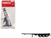 Container Chassis for 3 Axle 40ft Trailer 1/87 (HO) Plastic Model Promotex 005315BK