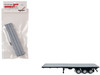 40ft 3 Axle Flatbed Trailer Gray Top 1/87 (HO) Plastic Model Promotex 005317GR