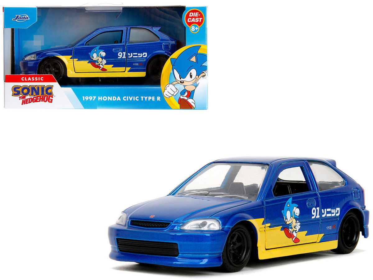 1997 Honda Civic Type R Blue Metallic with Graphics Sonic