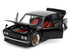 1973 Datsun 510 Black with Gold Wheels JDM Tuners Series 1/24 Diecast Model Car Jada 35954