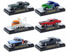Auto Thentics 6 piece Set Release 96 IN DISPLAY CASES Limited Edition 1/64 Diecast Model Cars M2 Machines 32500-96