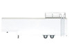 Race Horse Transport Trailer White 1/87 (HO) Plastic Model Promotex 005431W