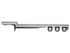 48ft 3 Axle Drop Deck Trailer with Chrome Wheels and Silver Top 1/87 (HO) Plastic Model Promotex 005454S