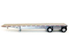 48ft Spread Axle Flatbed Trailer Silver Top 1/87 (HO) Plastic Model Promotex 005488S