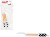 3 Axle Heavy Equipment Lowboy Trailer White 1/87 (HO) Plastic Model Promotex 005513W