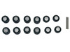 All Terrain Wheel Sets 2 Front and 4 Rear 1/87 (HO) Plastic Model Promotex 005382BK