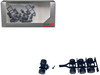 Lowboy Tri Axle Booster with Integrated Rear Axle and Fenders 2 Sets 1/87 (HO) Plastic Model Promotex 005523BK