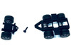 Lowboy Dual Axle Booster with Integrated Rear Axle 2 Sets 1/87 (HO) Plastic Model Promotex 005524BK