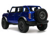 2021 Ford Bronco Open Top Candy Blue Metallic with Extra Wheels Just Trucks Series 1/24 Diecast Model Car Jada 33847