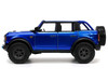 2021 Ford Bronco Open Top Candy Blue Metallic with Extra Wheels Just Trucks Series 1/24 Diecast Model Car Jada 33847