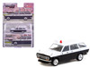 Datsun Bluebird 510 Wagon Japan Police Car Black and White Global64 Series 1/64 Diecast Model Tarmac Works T64G-026-PC