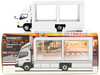 Mitsubishi Fuso Canter Mobile Display Truck RHD Right Hand Drive White Truck64 Series 1/64 Diecast Model Car Tarmac Works T64T-TL002-DW