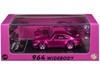 Porsche 964 Widebody Hot Pink Metallic with Extra Wheels and Wing 1/64 Diecast Model Car CM Model CM64-964-INA
