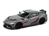 Toyota Supra DarwinPro 66G NWB Gray Metallic with Shark Mouth Graphics 1/64 Diecast Model Car Pop Race PR640098B