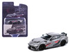 Toyota Supra DarwinPro 66G NWB Gray Metallic with Shark Mouth Graphics 1/64 Diecast Model Car Pop Race PR640098B