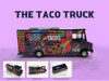 Food Truck The Taco Truck Purple with Graphics 1/64 Diecast Model American Diorama AD-70100MJ