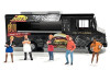 Food Truck The Burger Truck Black with Graphics 1/64 Diecast Model American Diorama AD-70101MJ