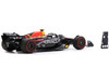 Red Bull Racing RB19 #1 Max Verstappen Oracle Winner Formula One F1 British GP 2023 with Pit Board and Acrylic Display Case 1/18 Model Car Spark 18S902