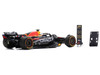 Red Bull Racing RB19 #1 Max Verstappen Oracle 2nd Place Formula One F1 Qatar Sprint Race 2023 with Number and Pit Board and Acrylic Display Case 1/18 Model Car Spark 18S909