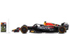 Red Bull Racing RB19 #1 Max Verstappen Oracle 2nd Place Formula One F1 Qatar Sprint Race 2023 with Number and Pit Board and Acrylic Display Case 1/18 Model Car Spark 18S909