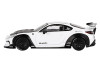 Toyota GR86 LB-Nation Liberty Walk White with Carbon Hood Limited Edition 1/64 Diecast Model Car Mini GT MGT00769