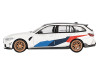 BMW M3 M Performance Touring Alpine White with Black Top and Graphics Limited Edition to 4800 pieces Worldwide 1/64 Diecast Model Car Mini GT MGT00776