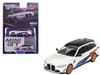 BMW M3 M Performance Touring Alpine White with Black Top and Graphics Limited Edition to 4800 pieces Worldwide 1/64 Diecast Model Car Mini GT MGT00776