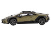 Lamborghini Huracan Sterrato Verde Gea Matt Green Metallic with Black Tio and White Stripes Limited Edition to 7200 pieces Worldwide 1/64 Diecast Model Car Mini GT MGT00779