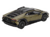 Lamborghini Huracan Sterrato Verde Gea Matt Green Metallic with Black Tio and White Stripes Limited Edition to 7200 pieces Worldwide 1/64 Diecast Model Car Mini GT MGT00779