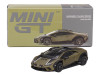 Lamborghini Huracan Sterrato Verde Gea Matt Green Metallic with Black Tio and White Stripes Limited Edition to 7200 pieces Worldwide 1/64 Diecast Model Car Mini GT MGT00779