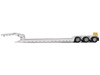 Trail King TK120 Hydraulic Detachable Gooseneck Lowboy Trailer White Regular Version Transport Series 1/50 Diecast Model Diecast Masters 71138