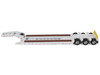 Trail King TK120 Hydraulic Detachable Gooseneck Lowboy Trailer White Regular Version Transport Series 1/50 Diecast Model Diecast Masters 71138